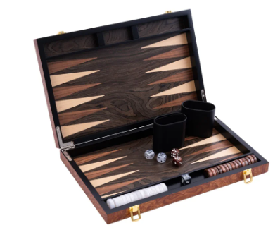[p2185] Backgammon Elzenhout- 38cm x 24cm