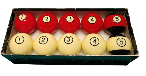 [p0211] Ballenset Golfbiljart Standaard met Nummers