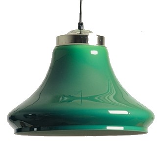 [3554] Lichtscherm Groenkleurige Klok