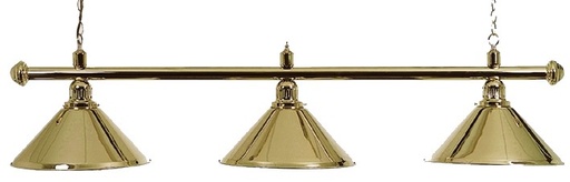 [3706] Lampshade 3-Clocks Brass