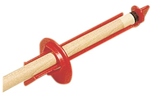 [1083] Cue Tip Clamp red plastic