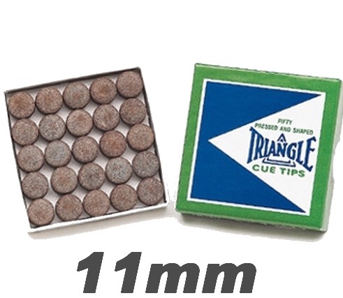 [4230] Cue Tip Triangle 11mm/50 pieces