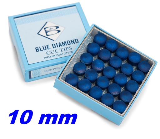 [5203] Cue Tips Brunswick Blue Diamond 10mm/50 pieces