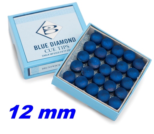 [5205] Cue Tips Brunswick Blue Diamond 12mm/50 pieces
