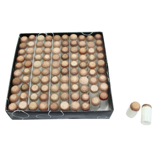 [4222] Overschuif Pomerans Wit 13mm - doos 100 stuks