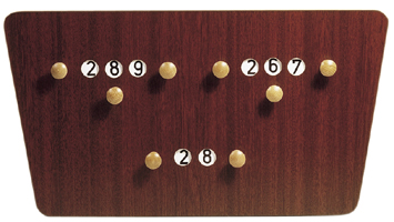 [p1114] Scoreboard 3 players Oblique