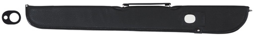 [1535] Cuebag with zipper skai black