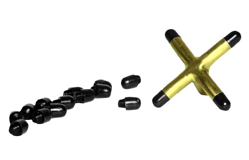 [p1602] Brug Snooker Schroeftopjes zwart
