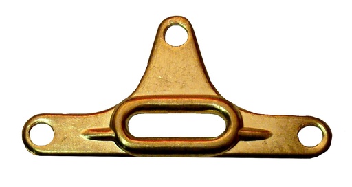 [p4067] Railpocket End Plate Brass