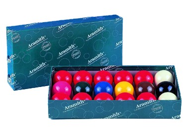 [p1584] Snookerballen 17st. - 48mm Aramith