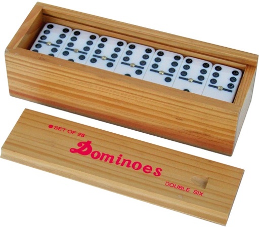 [p2278] Domino Wooden Case 28 Large