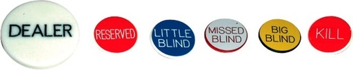 [p5565] Poker - Dealer Buttons Set