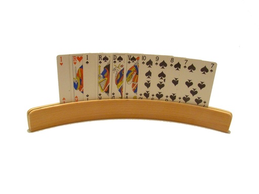 [2086] Card Holder Wood 35cm