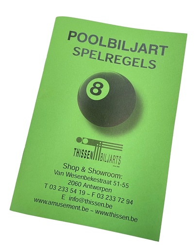 [4019] Playing Rules for Pool