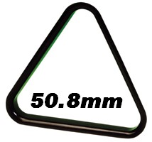 [0303] Driehoek Poolballen zwart 50,8