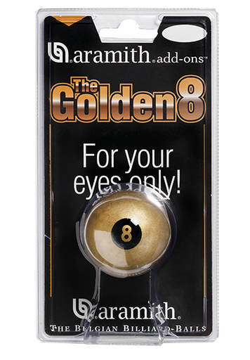 [p5381] Bal Pool - Nr 8 Goud 57,2mm