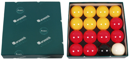 [p3059] Jeu de Billes Pool Aramith 57,2mm rouge/jaune